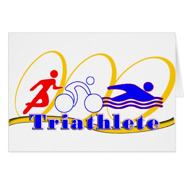Triatlete SWIM RUN BIKE (Voorkant Horizontaal)