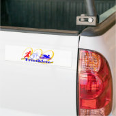Triatlete SWIM RUN BIKE Bumpersticker (Op Truck)