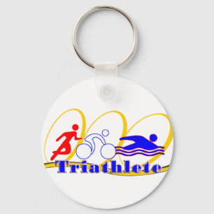 Triatlete SWIM RUN BIKE Sleutelhanger