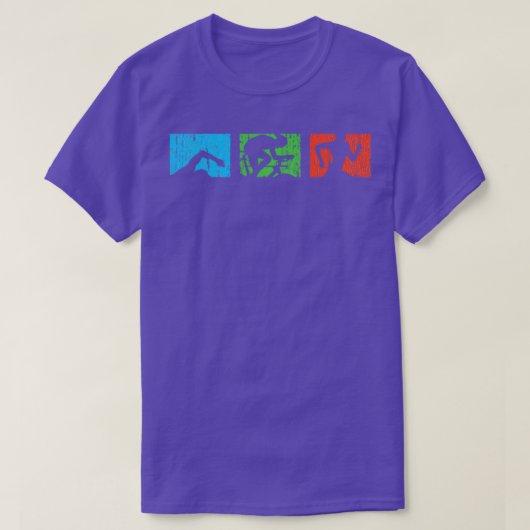 Triatlete Swimmer Cyclist Runner T-shirt (Design voorkant)