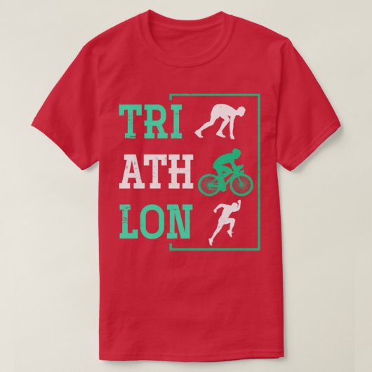Triatlete Swimming Runling Triathlon T-shirt (Design voorkant)