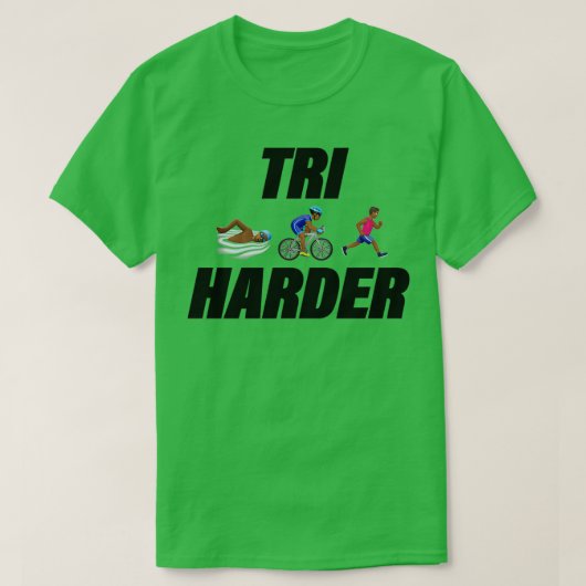 Triatleten meer dan 1 t-shirt (Design voorkant)