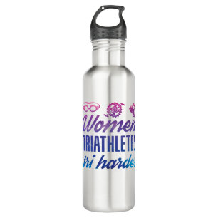Triatleten Tri Harder Triathlon Ombre Waterfles