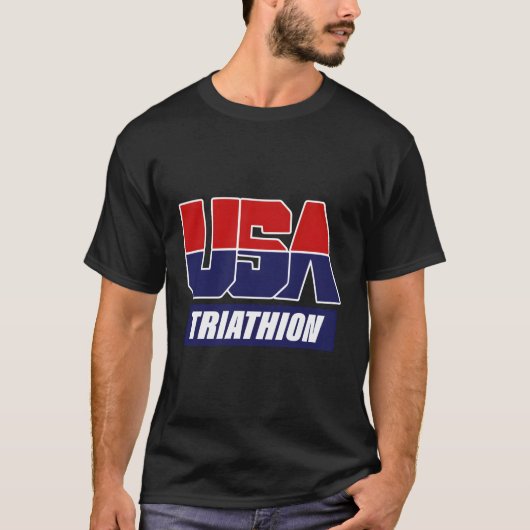 Triatlon 2021 Verenigde Staten T-shirt (Voorkant)