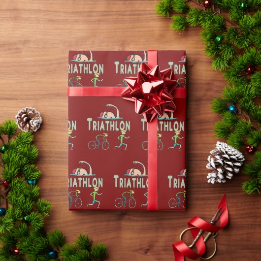 Triatlon Cadeaupapier (Feestdagen Geschenken)