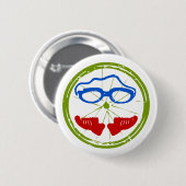 Triatlon cool artistiek ontwerp ronde button 5,7 cm (Voorkant /achterkant)