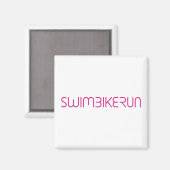 Triatlon cool logo voor alle sportliefhebbers magneet (Voorkant / Achterkant)