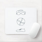 Triatlon cool nieuw ontwerp muismat (Met muis)