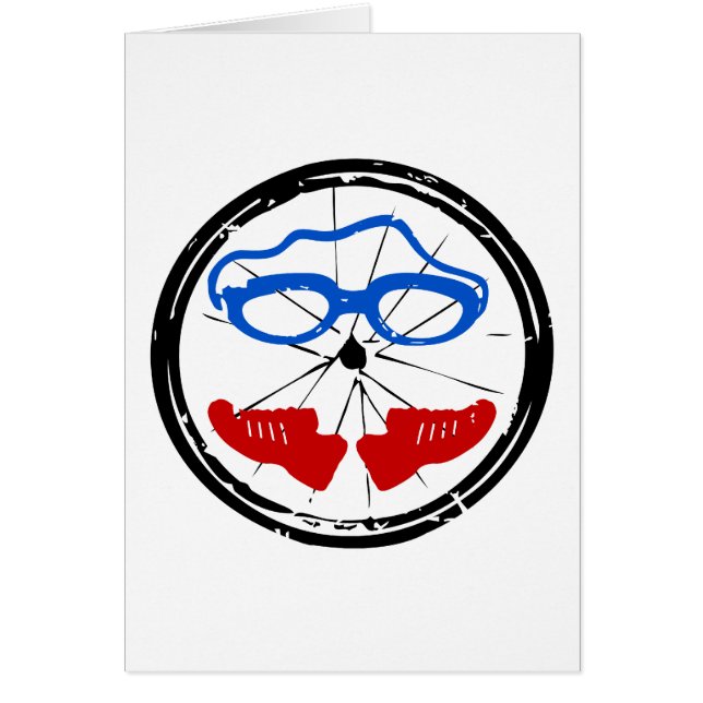 Triatlon coole artistieke logo (Voorkant)
