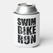 Triatlon coole logo voor alle sportliefhebbers blikjeskoeler (Blikje Achterkant)