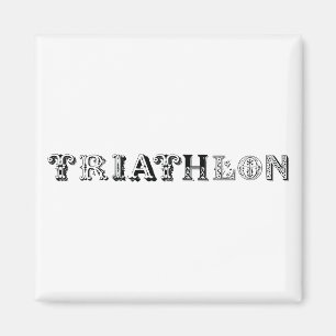 Triatlon coole logo voor alle sportliefhebbers magneet