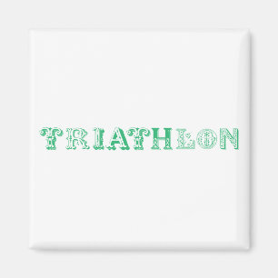 Triatlon coole logo voor alle sportliefhebbers magneet
