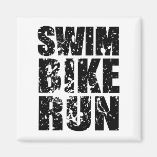 Triatlon coole logo voor alle sportliefhebbers magneet