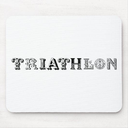 Triatlon coole logo voor alle sportliefhebbers muismat (Voorkant)