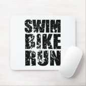 Triatlon coole logo voor alle sportliefhebbers muismat (Met muis)