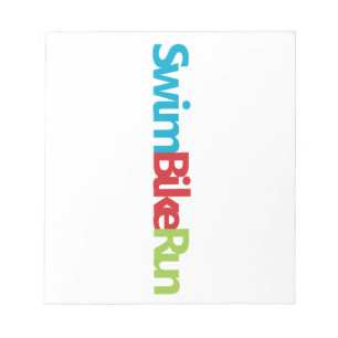Triatlon coole logo voor alle sportliefhebbers notitieblok