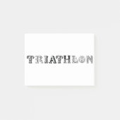 Triatlon coole logo voor alle sportliefhebbers post-it® notes (Voorkant)