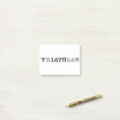 Triatlon coole logo voor alle sportliefhebbers post-it® notes (Op bureau)
