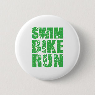 Triatlon coole logo voor alle sportliefhebbers ronde button 5,7 cm
