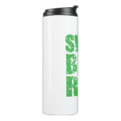 Triatlon coole logo voor alle sportliefhebbers thermosbeker (Gedraaid links)