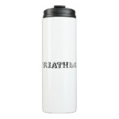 Triatlon coole logo voor alle sportliefhebbers thermosbeker (Voorkant)