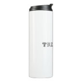 Triatlon coole logo voor alle sportliefhebbers thermosbeker (Gedraaid links)