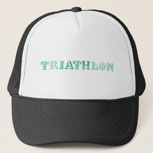 Triatlon coole logo voor alle sportliefhebbers trucker pet (Voorkant)