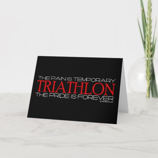Triatlon - De trots is voor altijd Kaart (Voorkant)
