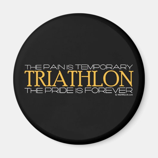 Triatlon - De trots is voor altijd Magneet (Voorkant)