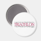 Triatlon - De trots is voor altijd Magneet (Voorkant / Achterkant)