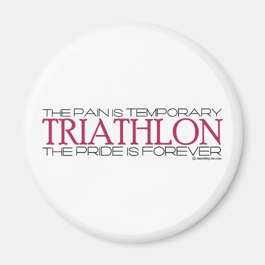 Triatlon - De trots is voor altijd Magneet (Voorkant)