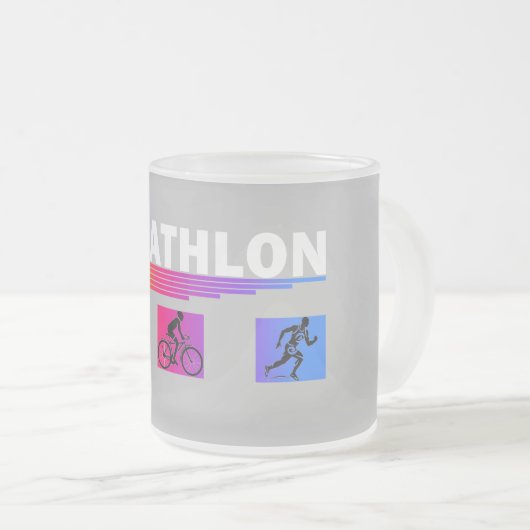 Triatlon: De Zwemmen beheersen, Fietsen, Rennen Matglas Koffiemok (Voorkant rechts)