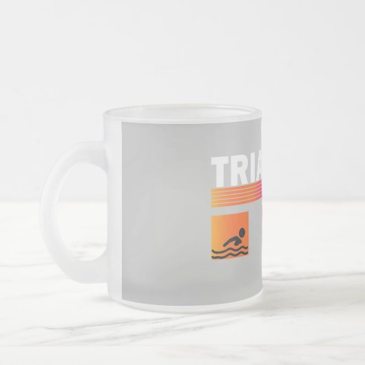 Triatlon: De Zwemmen beheersen, Fietsen, Rennen Matglas Koffiemok (Links)