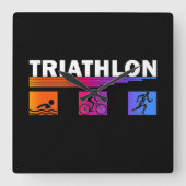 Triatlon: De Zwemmen beheersen, Fietsen, Rennen Vierkante Klok (Voorkant)