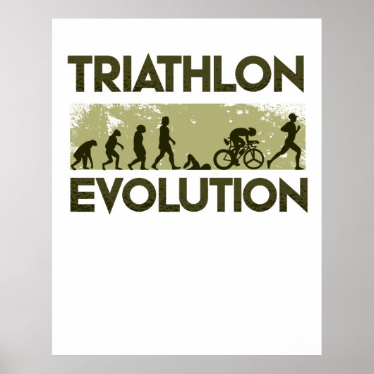 Triatlon Evolution Poster (Voorkant)