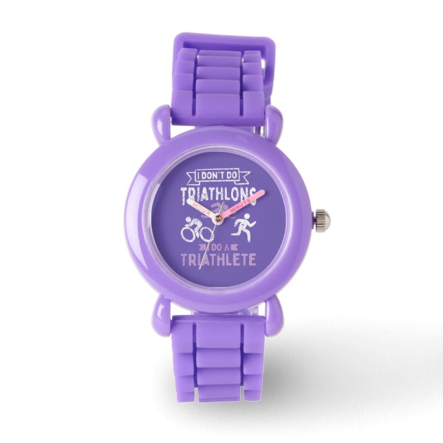 Triatlon Grappig  Horloge (Voorkant)