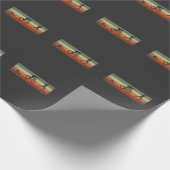 Triatlon Heartbeat-zwemfietser draaiend Athle Cadeaupapier (Hoek)