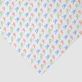 Triatlon kleurrijke patroonsporten tissuepapier (Detail)