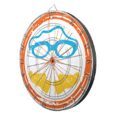 Triatlon leuk ontwerp dartbord (Voorkant Rechts)