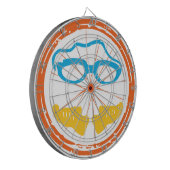 Triatlon leuk ontwerp dartbord (Voorkant Links)