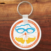 Triatlon leuk ontwerp sleutelhanger (Voorkant)