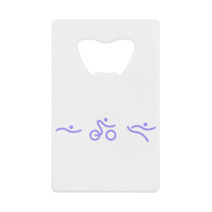 Triatlon-logo Creditkaart Flessenopener