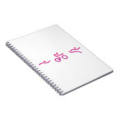 Triatlon-logo Notitieboek (Rechterzijde)