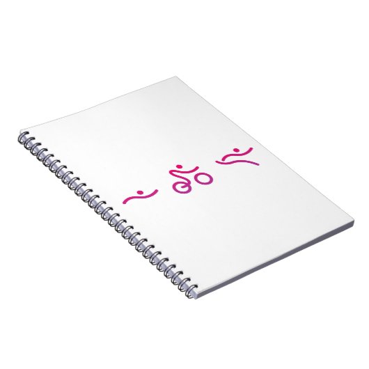 Triatlon-logo Notitieboek (Rechterzijde)