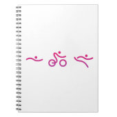Triatlon-logo Notitieboek (Voorkant)