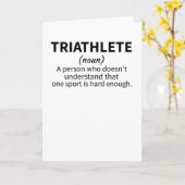 Triatlon Lover Gifts Triatlete Endurance Sports Kaart (Gele Bloem)