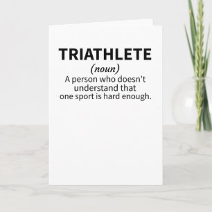 Triatlon Lover Gifts Triatlete Endurance Sports Kaart