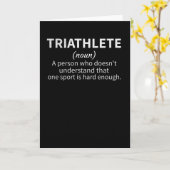 Triatlon Lover Gifts Triatlete Endurance Sports Kaart (Gele Bloem)
