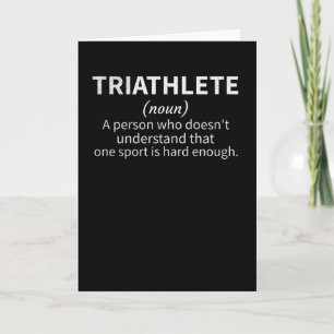 Triatlon Lover Gifts Triatlete Endurance Sports Kaart
