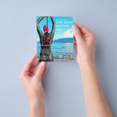 triatlon met open water zwemmen, draaiende vlucht flyer (Hand)